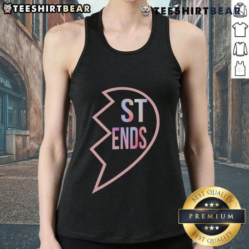 Matching tank tops for best friends featuring 'Heart in 2' design, perfect for BFFs to showcase their friendship.