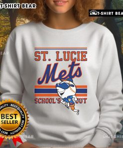 Alt Text: Top St. Lucie Mets School's Out Sweatshirt featuring vibrant team colors and logo, perfect for fans and students.