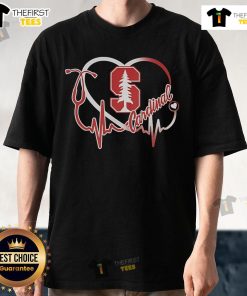 Alt Text: Top Stanford Cardinal Engineering Heartbeats T-Shirt featuring a vibrant design for proud Stanford students and alumni.