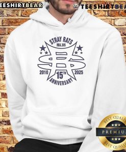 Alt Text: Top Stray Rats Mia 305 15th Anniversary 2010-2025 Hoodie featuring bold designs and vibrant colors.
