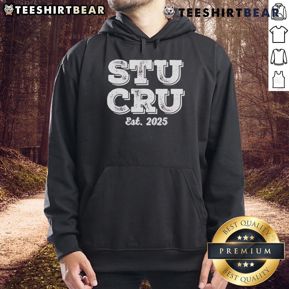Top Stu Cru Est 2025 Hoodie Stylish Top-Stu-Cru-Est-2025 Hoodie in vibrant colors, perfect for casual wear and showcasing trendy street fashion.