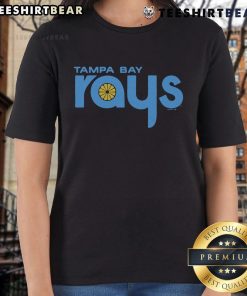 Top Tampa Bay Rays jersey logo on a stylish ladies tee, perfect for fans showing team pride.