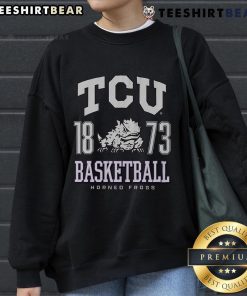 Alt Text: Top TCU Horned Frogs basketball sweatshirt featuring team colors and logo, perfect for fans and game day wear.