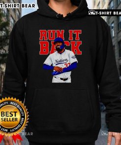 Teoscar Hernandez Run It Back Los Angeles baseball hoodie in vibrant colors, perfect for fans and casual wear.