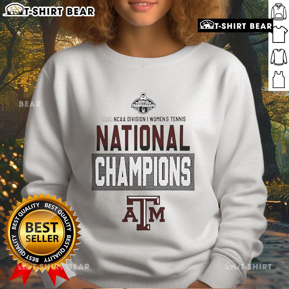 Top Texas A&M Aggies 2025 Ncaa Di Women'S Tennis National Champions Sweatshirt Top Texas A&M Aggies 2025 NCAA DI Women's Tennis National Champions sweatshirt, showcasing team pride and championship spirit.