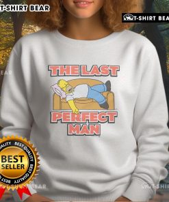 Top The Simpsons Homer The Last Perfect Sweatshirt featuring vibrant colors and iconic character design.