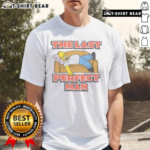 Top The Simpsons Homer The Last Perfect T-Shirt featuring Homer Simpson in a vibrant design, perfect for fans.