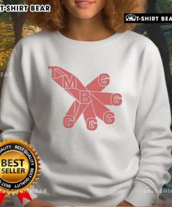 Alt Text: Top They Might Be Giants Leggs logo sweatshirt featuring vibrant colors and unique design for fans of the band.