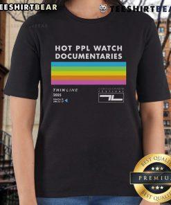 Alt Text: 2025 Top Thin Line Fest Ladies Tee for Hot PPL Watch Documentaries in Denton, TX, April 23-27.