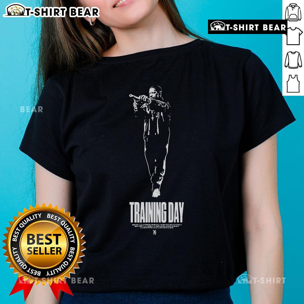 Top Training Day Antoine Fuqua Ladies Tee Alt Text: Top Training Day Antoine Fuqua Ladies Tee featuring a stylish design and comfortable fit for everyday wear.