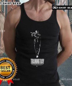 Antoine Fuqua in a stylish tank top during Top Training Day, showcasing fitness and dedication to training.