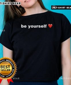 Top Trey Makai Be Yourself Heart Ladies Tee featuring a stylish heart design, perfect for casual wear and self-expression.