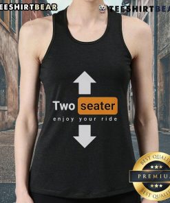 Top Two Seater Enjoy Your Ride logo tank top featuring a stylish design for comfortable summer outings.