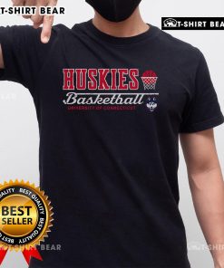 Vintage UConn Huskies basketball T-shirt featuring classic logo and design, perfect for fans and collectors.