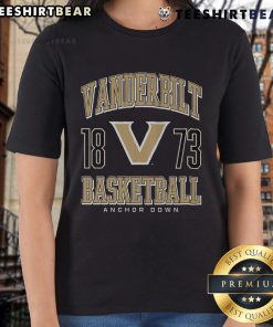 Top Vanderbilt Commodores Basketball ladies tee featuring team colors and logo for stylish fan apparel.