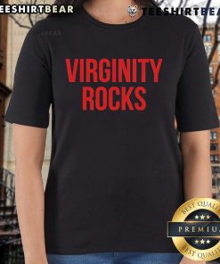 Top Virginity Rocks Ladies Tee featuring a stylish design, perfect for casual wear and expressing confidence.