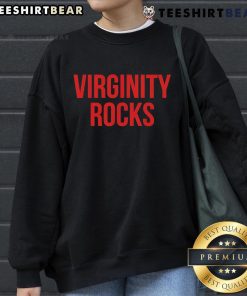 Trendy Top Virginity Rocks sweatshirt in a stylish design, perfect for casual wear and expressing individuality.