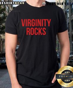 Top Virginity Rocks T-Shirt featuring bold graphic design, perfect for expressing individuality and trendy fashion.