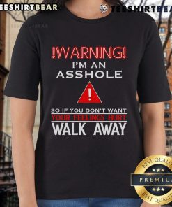 Top warning 'I'm an asshole' ladies tee design, perfect for bold statements and humorous outfits. Shop now!