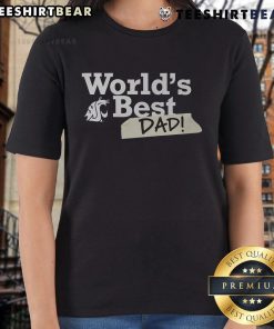 Top Washington State Cougars World's Best Dad ladies tee featuring a stylish design perfect for Cougars fans.
