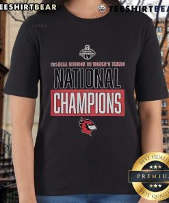 Top Wesleyan Cardinals 2025 NCAA Division III Women's Tennis National Champions Ladies Tee showcasing team pride.