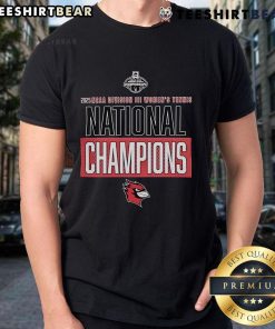 Alt Text: Top Wesleyan Cardinals 2025 NCAA Division III Women's Tennis National Champions T-Shirt design featuring team colors.