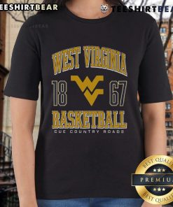 Top West Virginia Mountaineers Basketball 1867 Ladies Tee showcasing team spirit and style for female fans.