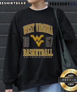 Top West Virginia Mountaineers Basketball 1867 Sweatshirt in navy blue, featuring team logo and stylish design.