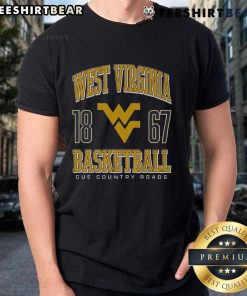 Alt Text: Top West Virginia Mountaineers Basketball 1867 T-Shirt featuring bold team colors and logo for fans and athletes.