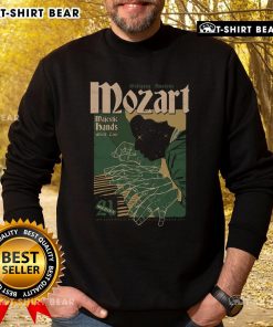 Trendy Top Wolfgang Amadeus Mozart Rock Me Amadeus sweatshirt featuring vibrant design and comfortable fit for music lovers.