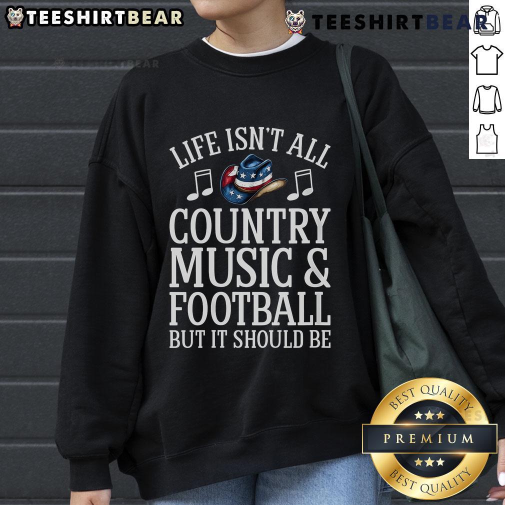 Top Womens Country Music And Football Funny Country Music Sweatshirt Funny Country Music Sweatshirt for Women featuring football themes, perfect for country music fans and game day style.
