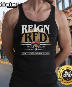 Official Florida Panthers 2025 Stanley Cup Champions Hometown DNA Tank Top featuring team logo and vibrant colors.