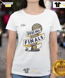 Official Indiana Pacers 2025 NBA Finals Clutch Ladies Tee in vibrant colors, showcasing team spirit and style.