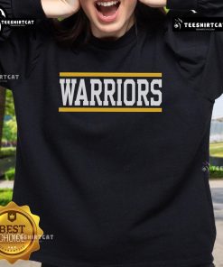 Official Warriors Horizontal Lines Sweatshirt featuring a stylish design with bold team colors and logo, perfect for fans.