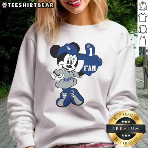 Good Minnie La Dodgers Minnie Mouse Dodgers Fan Baseball Sweatshirt