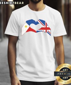 Good We Heart Philippines And Uk Patriot Series Love Hand T Shirt