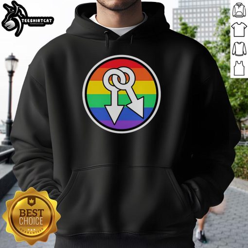 Hot Male Symbols Rainbow Hoodie
