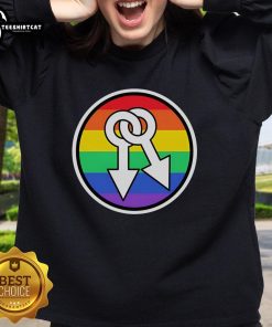 Hot Male Symbols Rainbow Sweatshirt