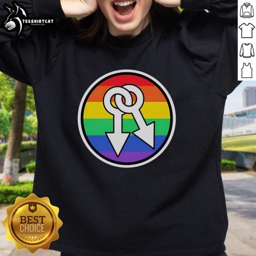 Hot Male Symbols Rainbow Sweatshirt