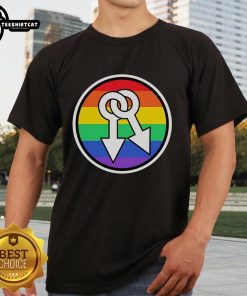 Hot Male Symbols Rainbow T Shirt