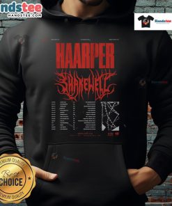 Official Shakewell North American Show 2025 poster hoodie featuring vibrant design and tour details.