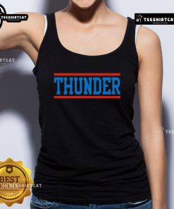 Official Thunder Horizontal Lines Tank Top featuring a stylish design and comfortable fit for casual wear.