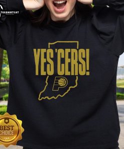 Nice Indiana Pacers Yes 'Cers Sweatshirt