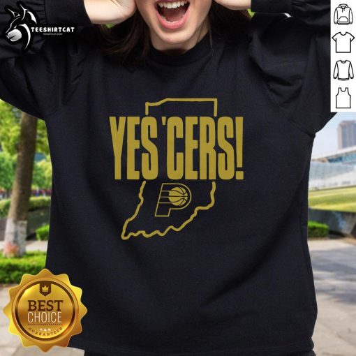 Nice Indiana Pacers Yes 'Cers Sweatshirt
