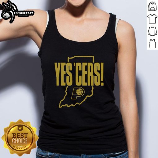 Nice Indiana Pacers Yes 'Cers Tank Top