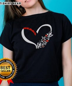 Pretty Butterflies In My Stomach Chicago Bears Nfl Ladies Tee
