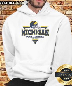 Top Michigan Wolverines Football Triangle Helmet Hoodie