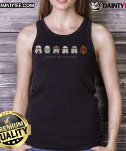 Alt Text: Awesome 212th Battalion Star Wars tank top featuring iconic clone trooper design and vibrant colors for fans.