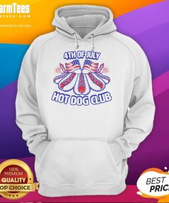 Awesome 4th of July Hot Dog Club America hoodie featuring a festive design, perfect for Independence Day celebrations.