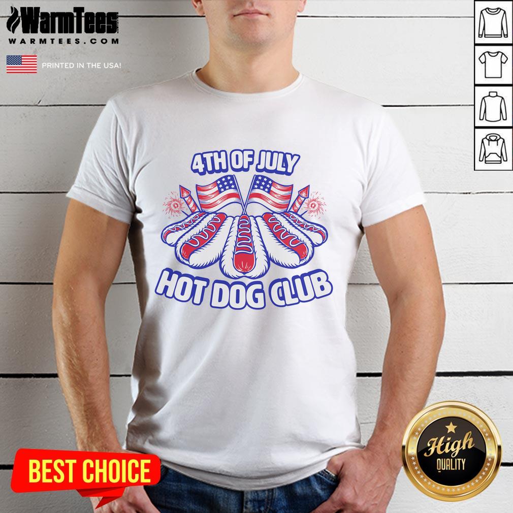 Awesome 4Th Of July Hot Dog Club America T Shirt Awesome 4th of July hot dog Club America T-shirt featuring patriotic graphics and vibrant colors for Independence Day celebrations.